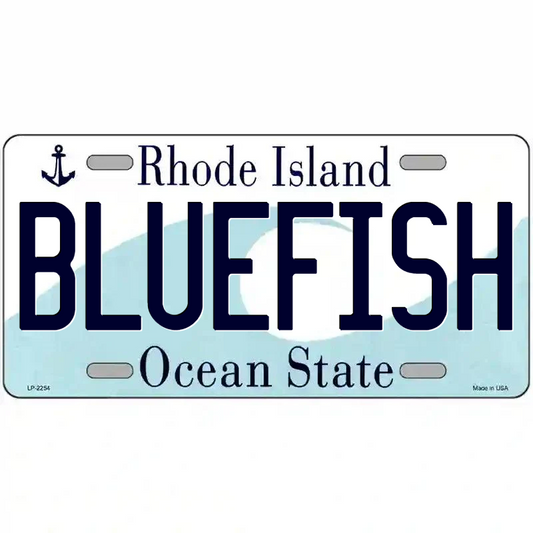 Bluefish Rhode Island Metal Sign
