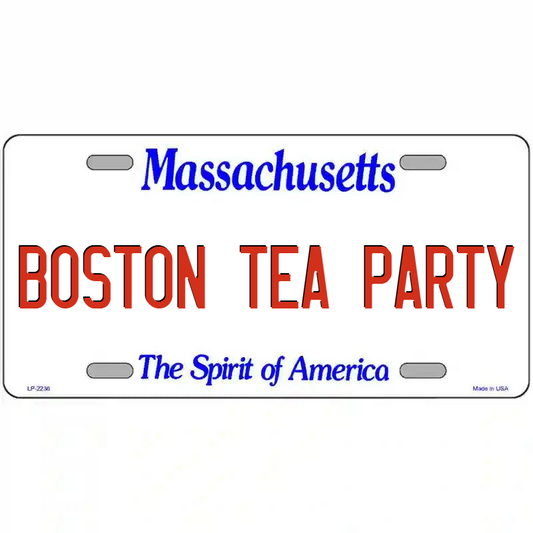 Boston Tea Party Massachusetts Metal Sign