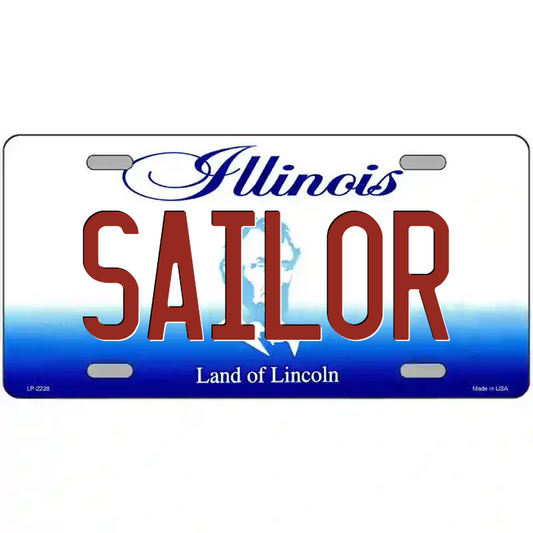 Sailor Illinois Metal Sign