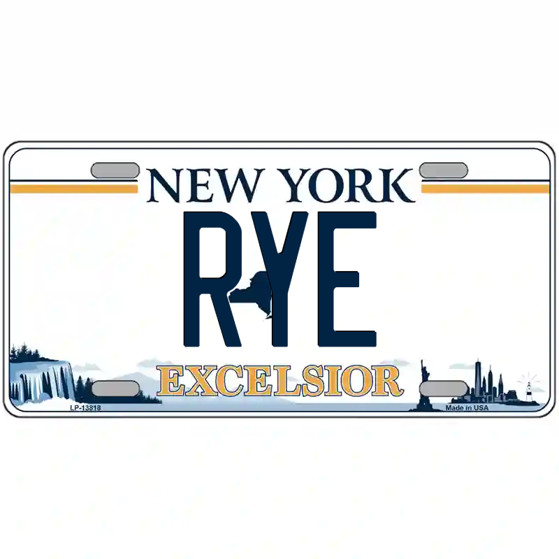 Rye New York Excelsior Metal Sign