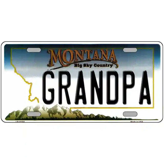 Grandpa Montana Metal Sign