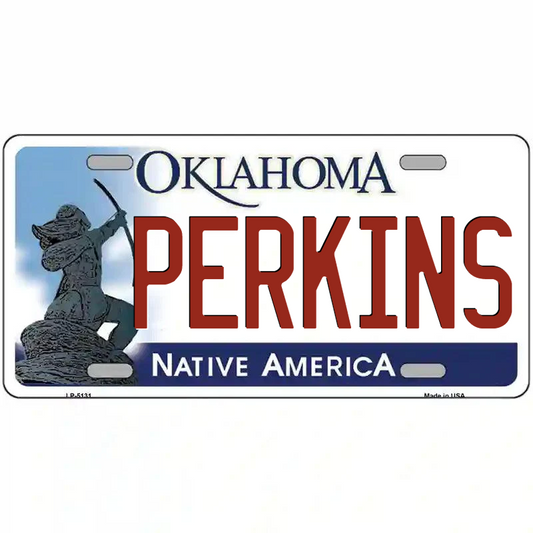 Perkins Oklahoma Metal Sign