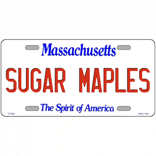 Sugar Maples Massachusetts Metal Sign