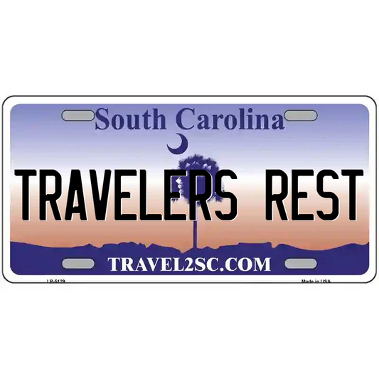 Travelers Rest South Carolina Metal Sign