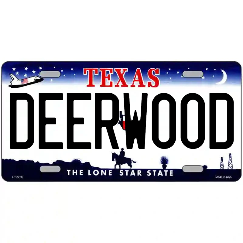 Deerwood Texas Metal Sign