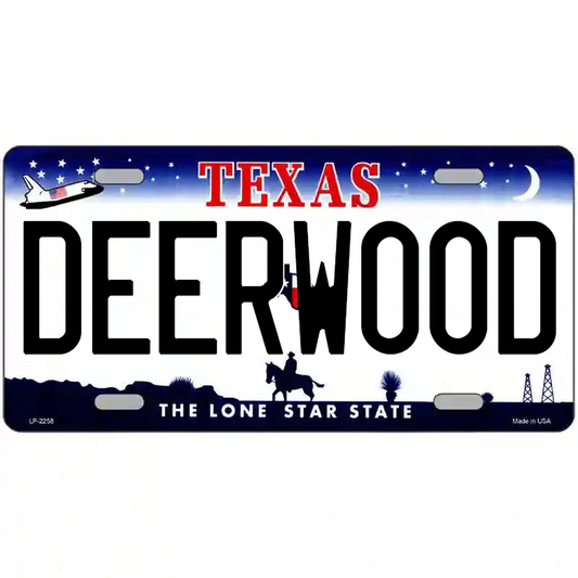 Deerwood Texas Metal Sign