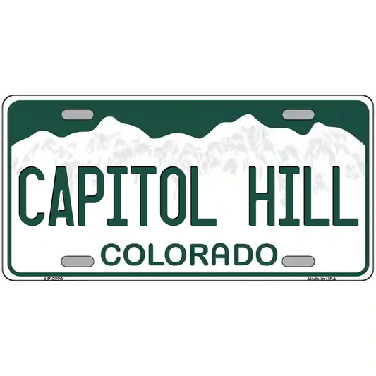 Capitol Hill Colorado Metal Sign