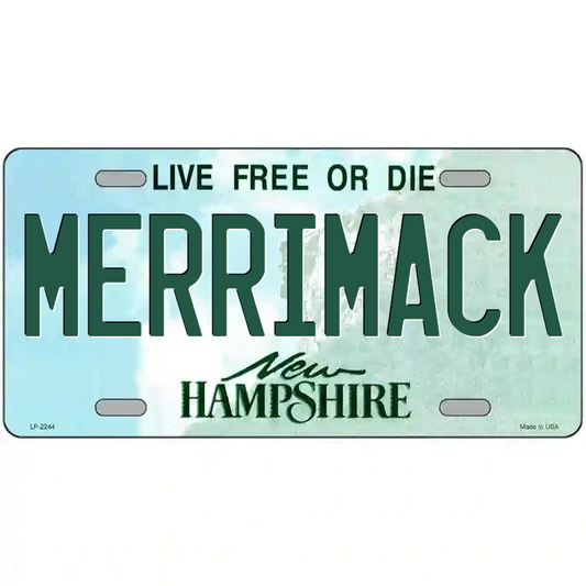 Merrimack New Hampshire Metal Sign