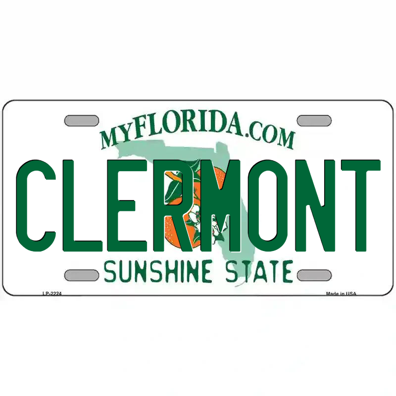 Clermont Florida Metal Sign