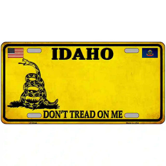 Idaho Don't Tread on Me Metal Sign
