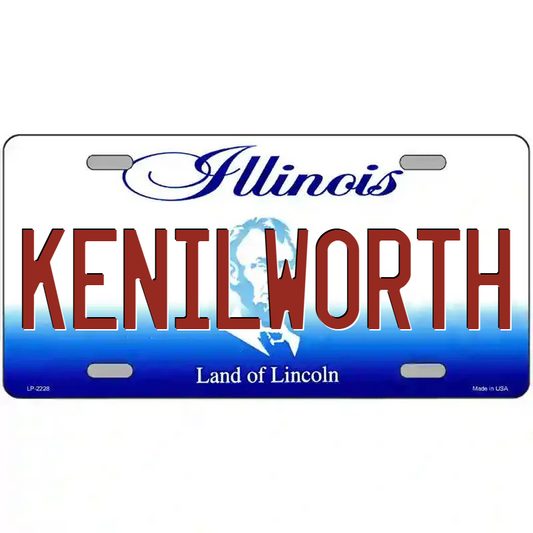 Kenilworth Illinois Metal Sign