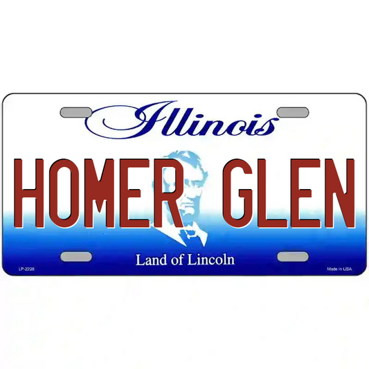 Homer Glen Illinois Metal Sign