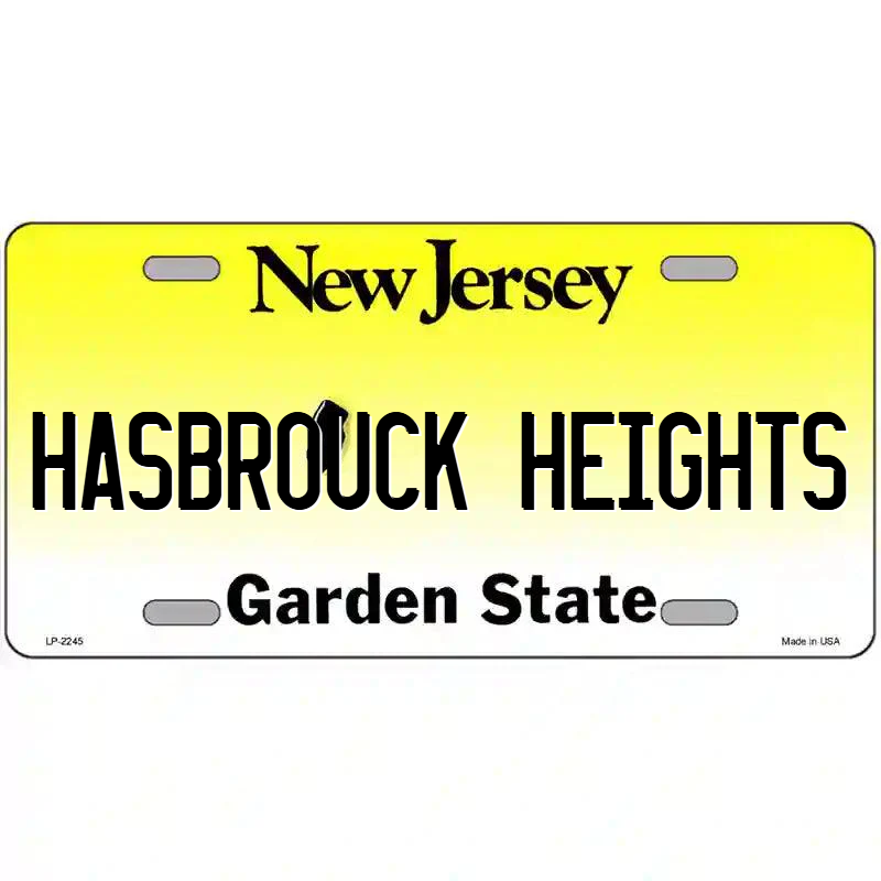 Hasbrouck Heights New Jersey Metal Sign