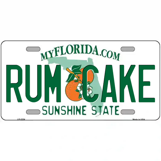 Rum Cake Florida Metal Sign