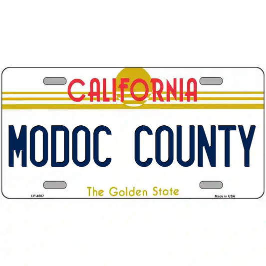 Modoc County California Metal Sign