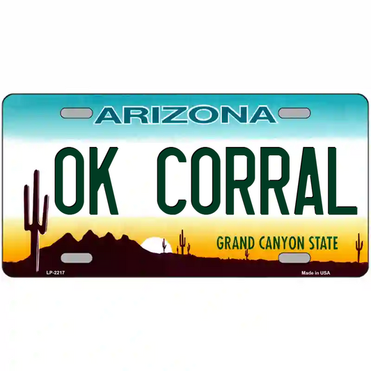 OK Corral Arizona Metal Sign