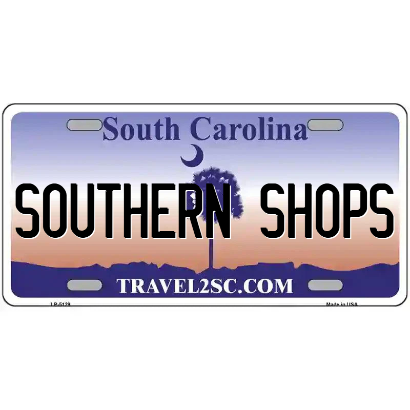 Southern Shops South Carolina Metal Sign