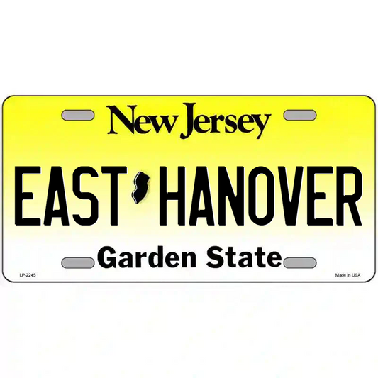 East Hanover New Jersey Metal Sign