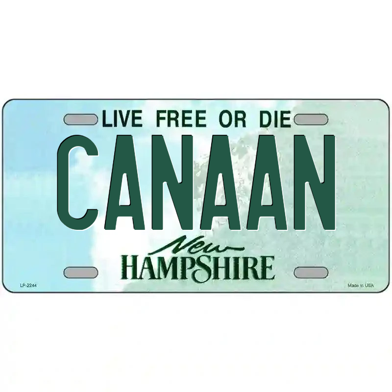 Canaan New Hampshire Metal Sign