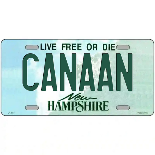 Canaan New Hampshire Metal Sign