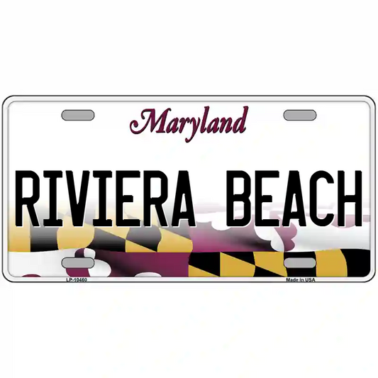 Riviera Beach Maryland Metal Sign