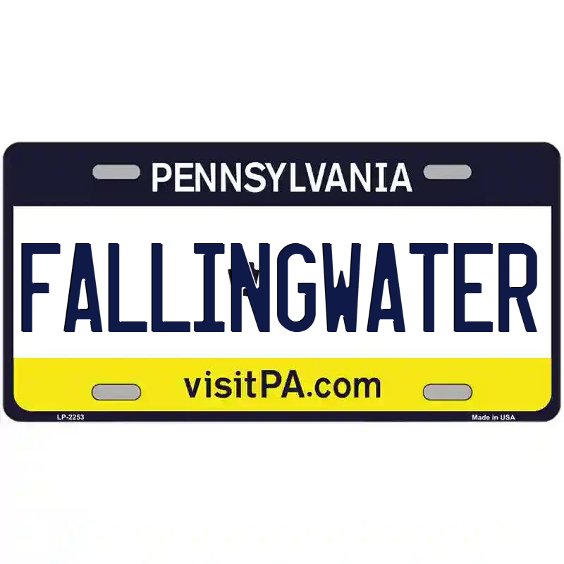 Fallingwater Pennsylvania Metal Sign