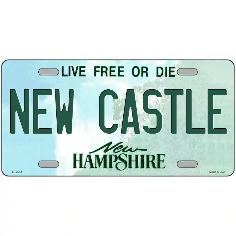 New Castle New Hampshire Metal Sign