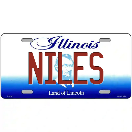 Niles Illinois Metal Sign