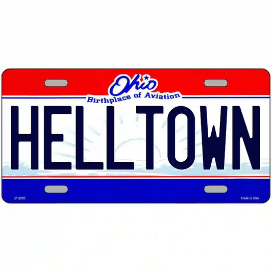 Helltown Ohio Metal Sign