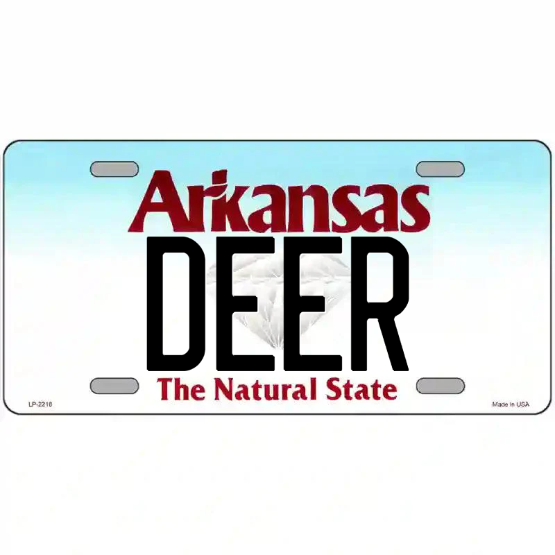 Deer Arkansas Metal Sign
