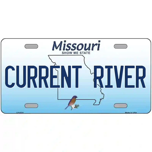 Current River Missouri Metal Sign