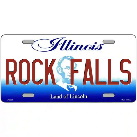 Rock Falls Illinois Metal Sign
