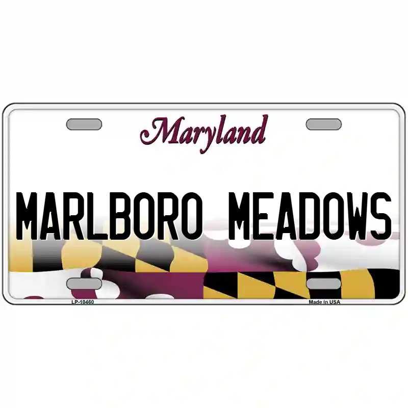 Marlboro Meadows Maryland Metal Sign
