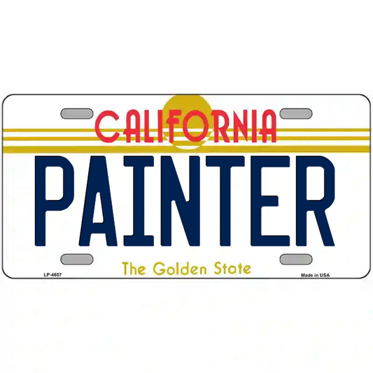 Painter California Metal Sign