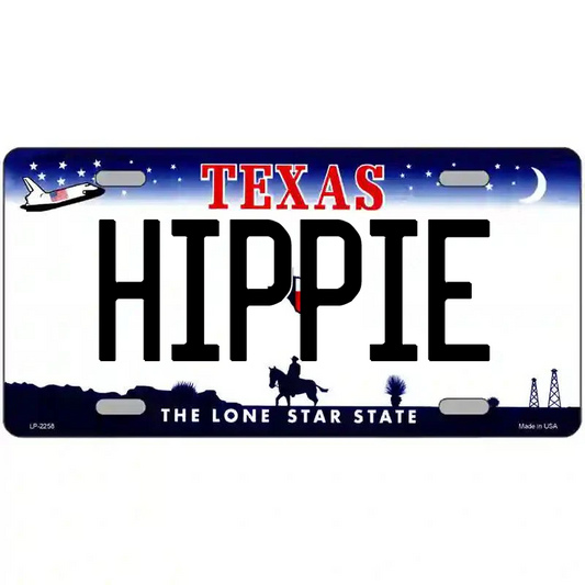Hippie Texas Metal Sign