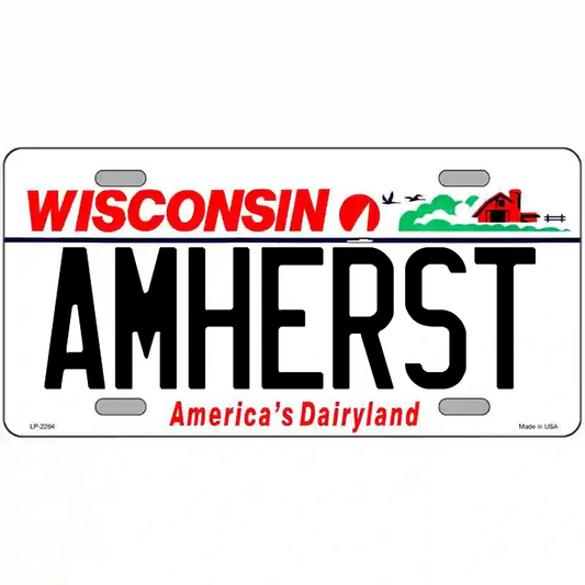 Amherst Wisconsin Metal Sign
