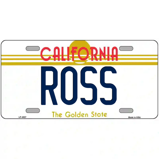 Ross California Metal Sign