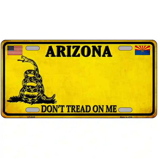 Arizona Don't Tread on Me Metal Sign