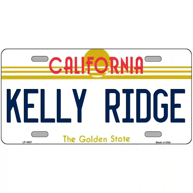 Kelly Ridge California Metal Sign