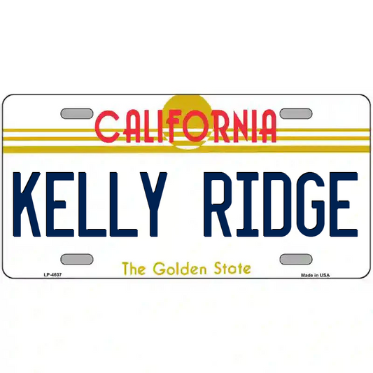Kelly Ridge California Metal Sign