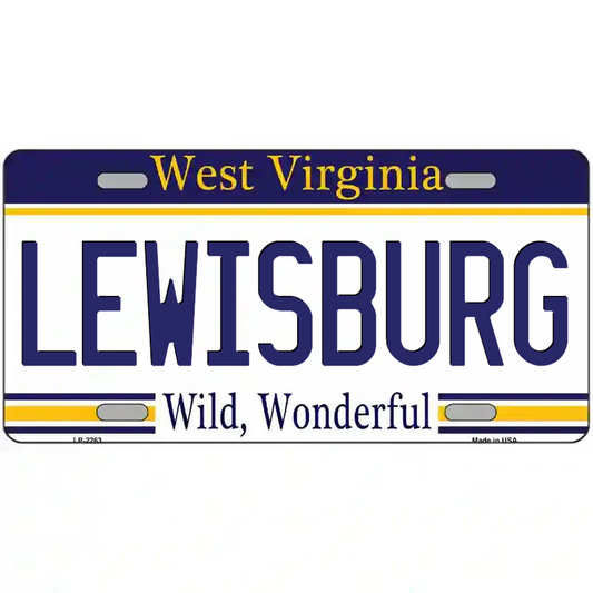 Lewisburg West Virginia Metal Sign