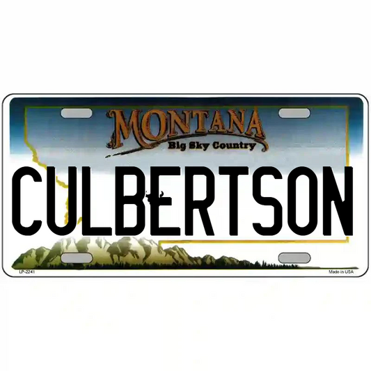 Culbertson Montana Metal Sign