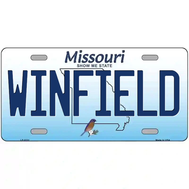 Winfield Missouri Metal Sign