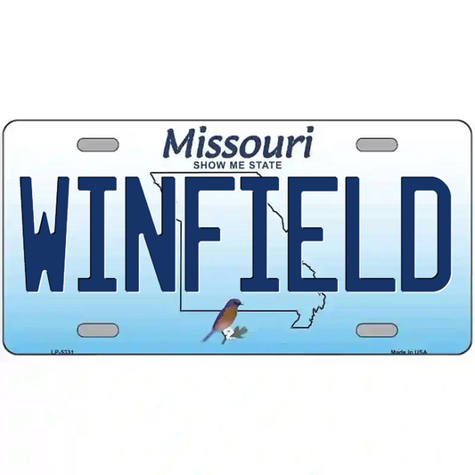 Winfield Missouri Metal Sign