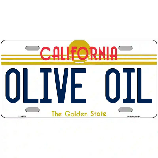 Olive Oil California Metal Sign