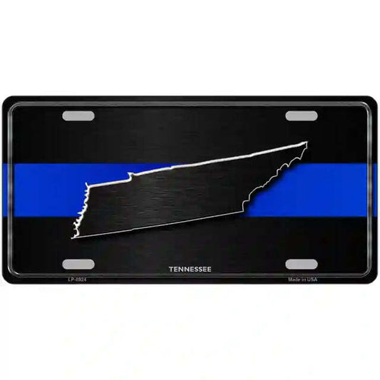Tennessee Thin Blue Line Metal Sign
