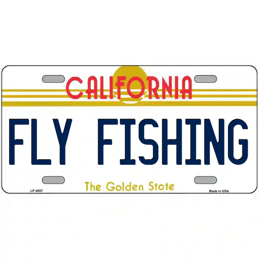 Fly Fishing California Metal Sign