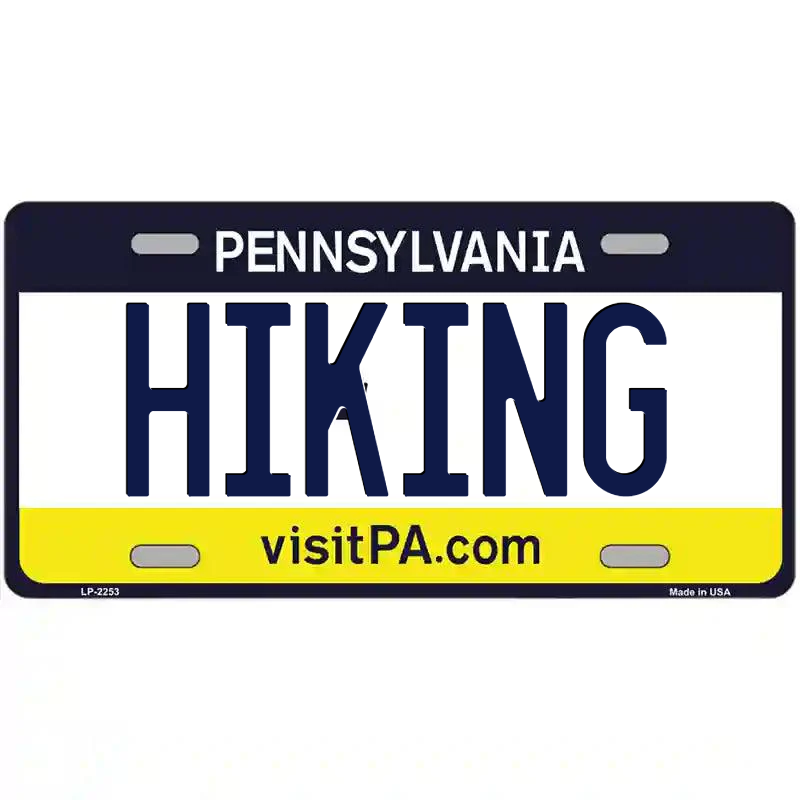 Hiking Pennsylvania Metal Sign
