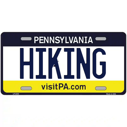 Hiking Pennsylvania Metal Sign
