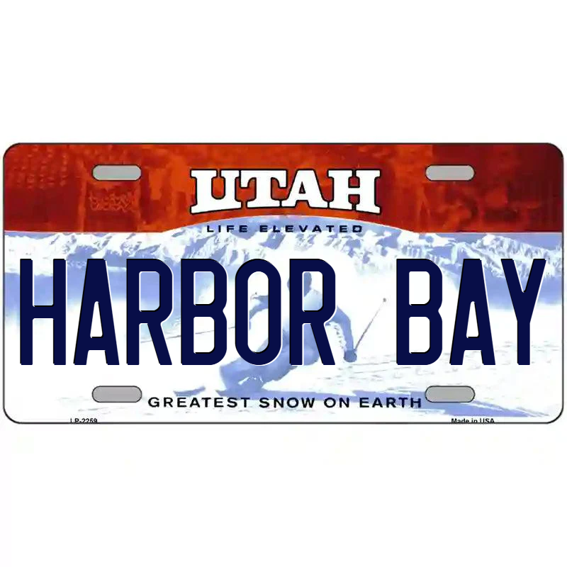 Harbor Bay Utah Metal Sign